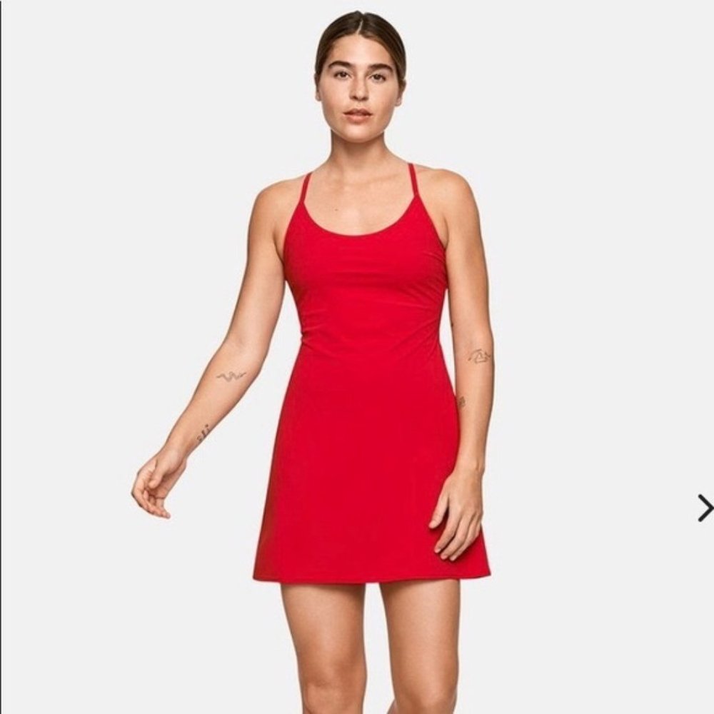 Outdoor Voices Exercise Dress- Scarlet Red Large